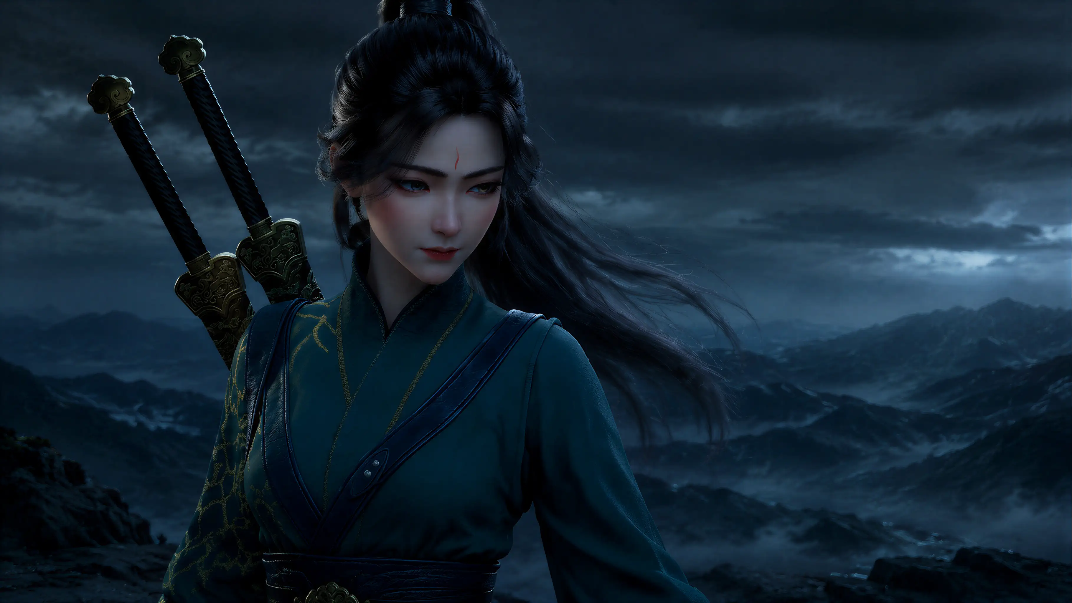 双剑侍女